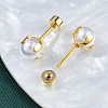 Round Plastic Imitation Pearl Ear Fake Plugs EJEW-H105-18G-3