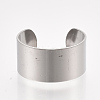 304 Stainless Steel Cuff Rings STAS-T045-22B-P-1