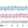 Transparent Painted Glass Beads Strands DGLA-A034-T6mm-A22-3