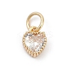 Brass Micro Pave Cubic Zirconia Pendants KK-H204-01KCG-05-1
