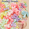 200pcs Opaque Acrylic Beads MACR-SP0001-45-6
