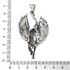 304 Stainless Steel Big Pendants X-STAS-V008-05AS-3