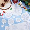 Snowflake Shape Hotfix Rhinestone DIY-WH0399-76B-5