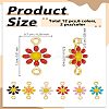 12Pcs 6 Colors Brass Enamel Links Connectors KK-LP0004-56-RS-2