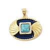 Synthetic Turquoise Pendants KK-U047-20G-01-1