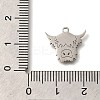 201 Stainless Steel Pendants STAS-R136-10P-3