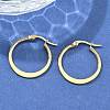 304 Stainless Steel Hoop Earrings EJEW-F105-22G-4