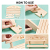 DIY 2 Tier Stair Style Wooden Plant Stand Kit ODIS-WH0299-11B-5