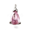 Brass Micro Pave Cubic Zirconia Pendants KK-D356-08C-P-1