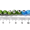 Chakra Theme Handmade Evil Eye Lampwork Beads Strands LAMP-G164-06B-4