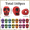 160Pcs Halloween Resin Beads FIND-SC0011-67-2