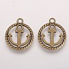 Tibetan Style Alloy Pendants X-TIBEP-3768-AB-FF-2