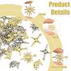 30Pcs 6 Styles Alloy & Resin Pendants Sets FIND-FS0004-90-3