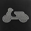 Motorcycle ABC Plastic Pegboards used for 5x5mm DIY Fuse Beads LS-X-DIY-Q009-46-2