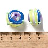 Hand Painted Acrylic with Enamel Beads MACR-K354-38J-4