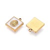 304 Stainless Steel Charms STAS-N111-02G-2