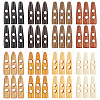 48Pcs 8 Colors 2-Hole Wood Buttons WOOD-GF0002-35A-1