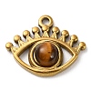 Natural Tiger Eye Eye Pendants LS-STAS-Q249-01G-03-1