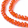 Electroplate Glass Beads Strands EGLA-T025-01A-4