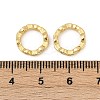Brass Clear Cubic Zirconia Bead Frame KK-D375-33G-01-3