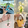 4Pcs 4 Colors Cotton Yarn Pendant Decorations HJEW-FG0001-21-7