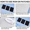 12Pcs Iron on/Sew on Imitation Jean Cloth Repair Patches FIND-GF0005-94A-6