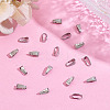 500Pcs 304 Stainless Steel Snap on Bails STAS-ME0002-31-4