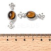Brass Micro Pave Clear Cubic Zirconia Box Clasps KK-G505-39P-3