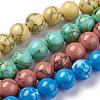 Synthetic Turquoise Beads Strands TURQ-H038-6mm-M-2