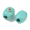 Synthetic Turquoise European Beads GG-CBA105B-02E-G-2