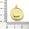 Rack Plating Brass Micro Pave Cubic Zirconia Pendants KK-D359-17G-3