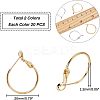 Brass Hoop Earrings KK-FH0001-34-2