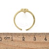 Brass Micro Pave Clear Cubic Zirconia Cuff Rings for Women RJEW-C126-08G-5