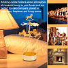 Stainless Steel Spinning Rotary Candle Holder Stand DIY-WH0304-976E-6