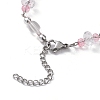 Strawberry Lampwork & Glass Butterfly Beaded Bracelets BJEW-JB10102-4