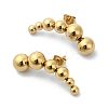 Ion Plating(IP) 304 Stainless Steel Stud Earrings LS-EJEW-G375-08G-1