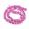 Synthetic Moonstone Beads Strands G-F143-8mm-11-2