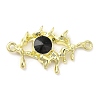 Alloy Jet Rhinestone Pendants LS-PALLOY-P294-01G-02-1