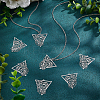 40Pcs 201 Stainless Steel Filigree Pendants STAS-UN0042-12-2