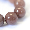 Natural Purple Aventurine Round Bead Strands G-E334-8mm-21-5