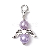 12Pcs 12 Colors Angel Acylic Imitation Pearl Pendant Decoration HJEW-JM02619-4