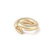 Brass Locking Jump Rings KK-S369-01G-01-1