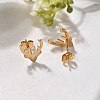 304 Stainless Steel Stud Earrings EJEW-I317-03G-2