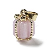Natural Kunzite Gift Box Charms G-P523-01G-04-1
