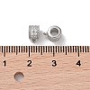 Rhodium Plated 925 Sterling Silver Tube Bails STER-K176-08P-3
