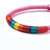 Handmade Braided Rope Polyester Thread Bracelets BJEW-F360-I08-3