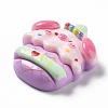 Pig Theme Opaque Resin Decoden Cabochons RESI-I057-A03-3