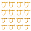 16Pcs 2 Styles Brass Clip-on Earring Findings KK-SC0006-64-6