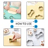 304 Stainless Steel Bunny Cookie Cutters DIY-E012-60-4