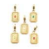 304 Stainless Steel Enamel Pendant Decoration STAS-L283-51G-1